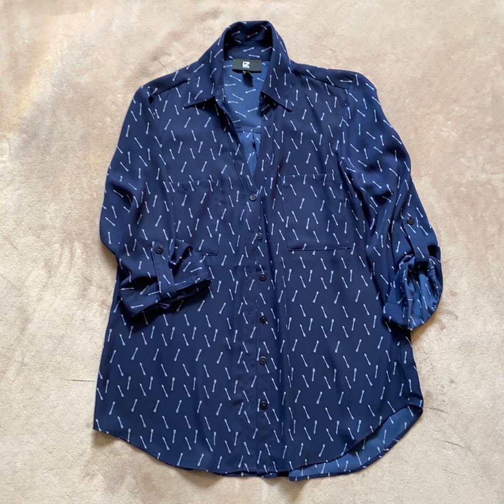 NEW IZ Byer blue portofino shirt, size S